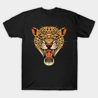 Head leopard tattoo T-Shirt